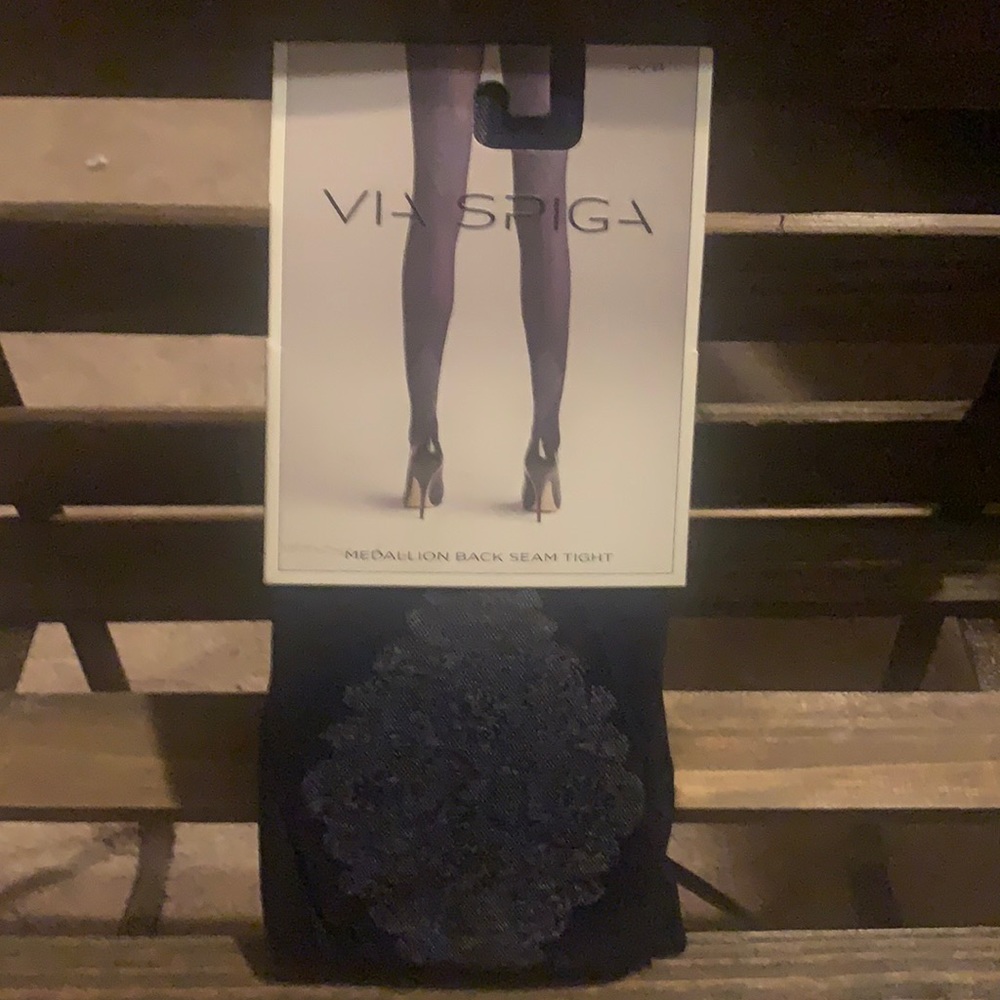 🌸Via Spiga black pantyhose🌸